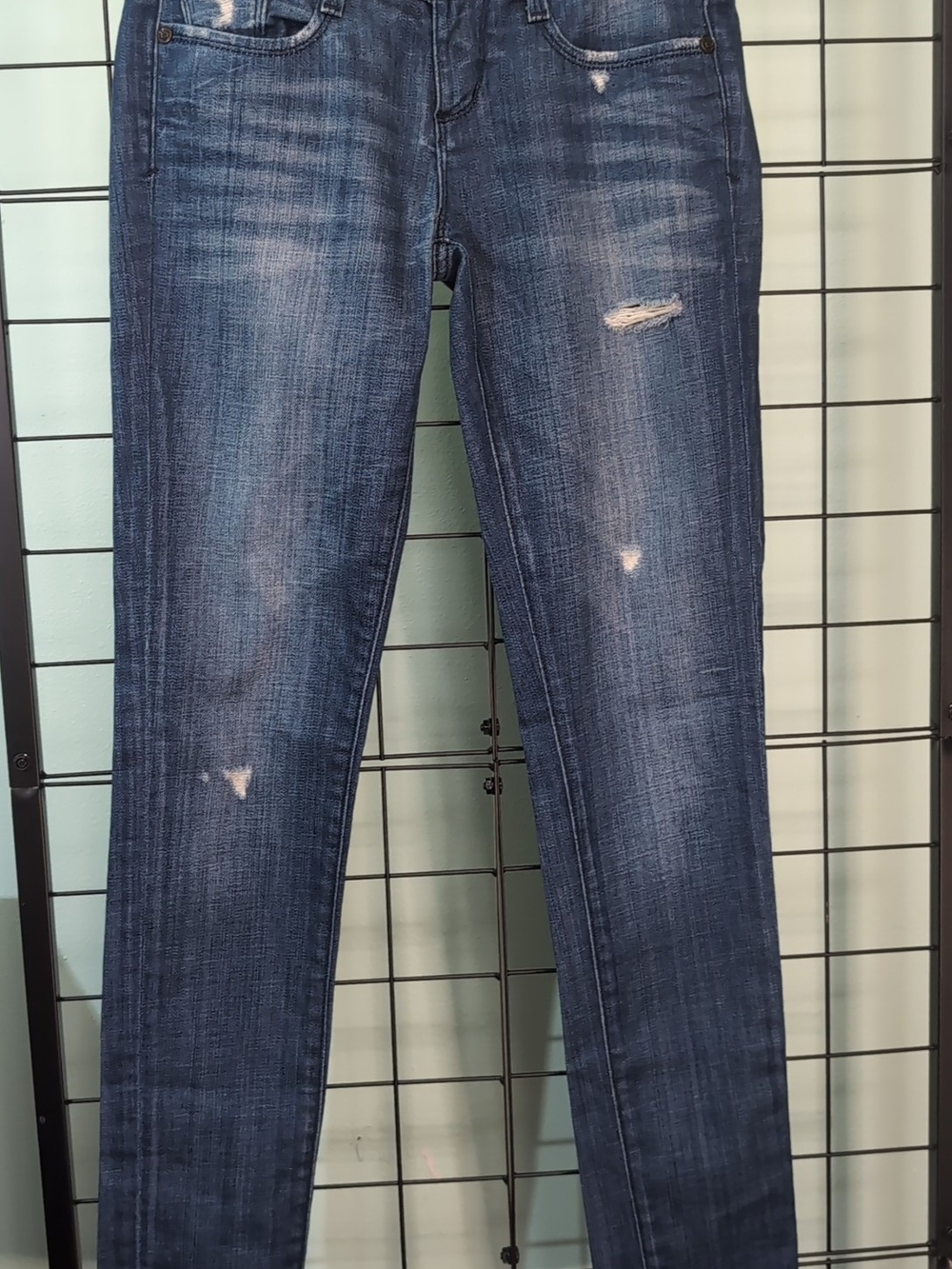 Dark Blue Distressed Women’s Jeans